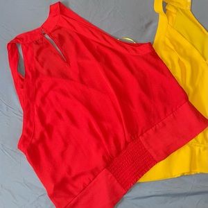 NY & Co. Sleeveless Blouses Size: XL